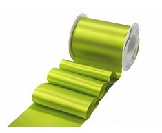 Präsent - ADRIA Satinband - limette - 25-m-Rolle 112 mm
