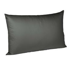 Fleuresse Colours Kissenbezug, Mako Satin, graphit, 40 x 60 cm