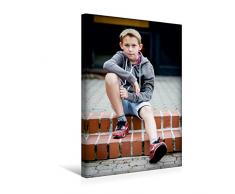 Premium Textil-Leinwand 30 x 45 cm Hoch-Format Ferdinand Schönfeld als Charly im Kinder Abenteuerfilm Timebreakers | Wandbild, HD-Bild auf Keilrahmen, Fertigbild auf hochwertigem Vlies, Leinwanddruck von Niels Marquardt