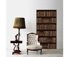 Walplus Wand Aufkleber Vintage Bücherregal abnehmbarer Wandbild Kunst Abziehbilder Vinyl Home Dekoration DIY Living Schlafzimmer Décor Tapete Kinder Zimmer Geschenk