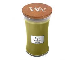 WoodWick Duftkerze mit Hearthwick Flame, Paraffin Apfel Korb