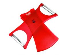 KUHN RIKON 22250 Küchenhelfer Zubehör Design Line KR DL 2in1 Schäler rot