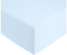 AmazonBasics Everyday Spannbetttuch aus 100%, Baumwolle, 200 x 200 x 30 cm - Blau