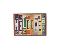 Astra Sauberlaufmatte Welcome 40x60cm, Polyester, bunt, 60 x 40 x 2 cm