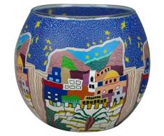 Himmlische Düfte Geschenkartikel GmbH Oriental Windlicht, Glas, bunt, 11x11x9 cm