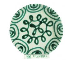 Gmundner Keramik Manufaktur 0100TSCU20 grÃ¼ngeflammt Suppenteller Cup, Durchmesser 20 cm