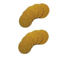 Viva-Haushaltswaren - 12 dünne Korkuntersetzer / Glasuntersetzer aus Kork Ø 9,5cm