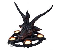 Nemesis Now Candle Holder 27cm Baphomet Kerzenhalter, 27 cm, Schwarz, Einheitsgröße