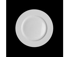 Holst Porzellan PAR 020 Teller flach 20 cm Reliefform Paris, 6 Einheiten, Porzellan