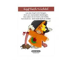 Wichtel Arts Kopfhoch-Wichtel Glücksbringer, Holz, Rot, 15 x 10.5 x 2.7 cm