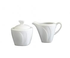 Creatable 13163, Serie Celebration Weiss, Zucker Set 2tlg Milch-und Zuckerset, Porzellan, 28 x 12 x 12 cm, 2-Einheiten