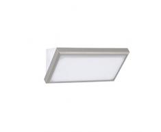 V-TAC 20W Moderne LED-Wandleuchte - LED-Landschafts-Wandleuchte Groß - Weiches Licht 6400K Weiß - IP65 Wasserdichte Außenlampe - Grau - Sensor-kompatible Wandbeleuchtung