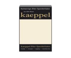 Kaeppel L-016745-02L3-UAKB Biber Spannbettlaken 200 x 200 cm, Farbe: leinen