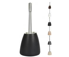 Spirella Etna WC Bürste Toilettenbürste in Steinoptik aus Polyresin 17x13x19cm Schwarz