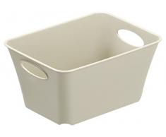 Rotho Living Mini -Aufbewahrungskorb 1.5 l, Kunststoff (PP), cappuccino, 1.5 Liter (18 x 13,5 x 9 cm)