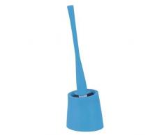 Spirella WC Bürste Klobürste Toilettenbürste Hochwertig Move mit hygienischem Behälter ØxH: 12,5 x 40cm - Blau