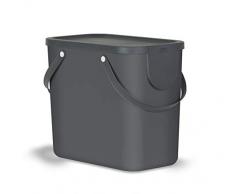 Rotho Albula Mülltrennungssystem für Küche / Mülleimer 25L / Kunststoff anthrazit 25 Liter
