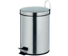 Kela 18194, Kosmetikeimer 5 l, Edelstahl, Knut, Silber Glänzend