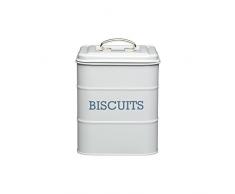 Living Nostalgia Keksdose aus Metall, 19 cm, Grau