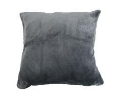 Lovely Casa C05792002H Kuscheliger Kissenbezug 40 x 40 cm, 100 % Baumwolle, anthrazit, 40 x 40 cm