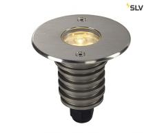 SLV DASAR 92 LED HV Outdoor Bodeneinbauleuchte, 5 W, edelstahl gebürstet