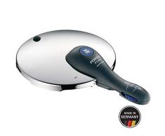 WMF Perfect Plus Ersatzdeckel für Schnellkochtopf 3,0l 4,5l, 6,5l 8,5l, Schnelltopf 22 cm, Cromargan Edelstahl poliert, 2 Kochstufen, Einhand-Kochstufenregler