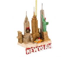 Kurt Adler New York City Christbaumschmuck mit Wahrzeichen der Stadt, 8,26 cm