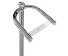 Premier Housewares Toilettenpapierständer, Chrom, 19x19x61