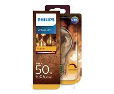 Philips LEDclassic Lampe Gold, Vintage Retro-Design ersetzt 50W, E27, Flame(2200 Kelvin), 630 Lumen, Dekolampe, dimmbar