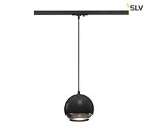 SLV Hängeleuchte LIGHT EYE 150 für 1-Phasen-Stromschiene | Dimmbare Deckenleuchte, Hängelampe, Pendelleuchte für Wohnzimmer, Bar, Esszimmer | Runde Decken-Lampe, Kugel-Design (GU10 ES111, EEK E-A++)