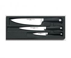 WÜSTHOF Messersatz, 3-teilig, Grand Prix II (9605), Gemüsemesser 9 cm, Schinkenmeser 16 cm, Kochmesser 20 cm, geschmiedet, sehr scharf