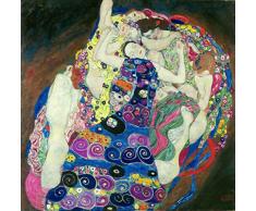 Kunstdruck auf Leinwand. Die Jungfrau. Bild von Gustav Klimt