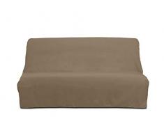 Soleil docre Bezug Bettcouch Baumwolle Panama Taupe