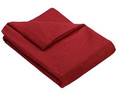Zebra Textil 21681 Sofaüberwürf Beret 3-Sitzer, rot