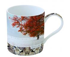 Easy Life Becher, Porzellan, Mehrfarbig, 12 x 9 x 10 cm