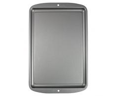 PME CSB114 Antihaftbeschichtetes mittelgroßes Backblech aus Karbonstahl 382 x 254 mm, Edelstahl, Silver, 42.6 x 27 x 1.7 cm