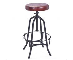 Inter Link Barhocker, Leder, Braun, 43 x 50 x 88 cm