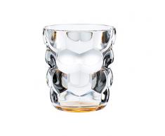 Spiegelau & Nachtmann, 2-teiliges Universalbecher-Set, Kristallglas, 315 ml, Bubbles, Orange, 100698