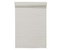 LINUM Uni Tischläufer, Baumwolle, Hellgrau, 45 x 150 cm