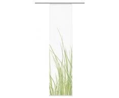 Home Fashion 86282-768 Schiebevorhang Digitaldruck Nizza, Voile 245 x 60 cm