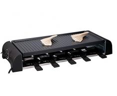 Cuisinier Deluxe - Raclette Grill mit Pfännchen, 10 Personen, 1500 W
