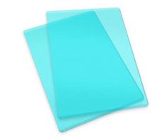 Sizzix 660522 Standard Schneidetische, 1 Paar, Edelstahl, Transparent / Mint, 22.5 x 15.5 x 0.7cm