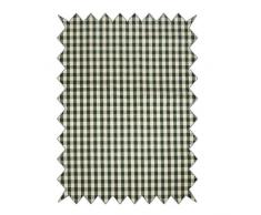 RAYHER 53805426 Baumwoll- Stoff, Landhaus Karo 1, 100 x 65 cm, 135 g/m², SB-Karte 1-Stück, immergrün