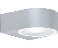 WOFI Außenwandleuchten, Aluminium, E27, 60 W, Grau, 19 x 17 x 7 cm