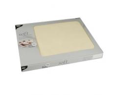Papstar, 100 Tischsets, stoffähnlich, Vlies soft selection 30 cm x 40 cm creme, #82319