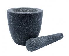 Kota Japan Mörser und Stößel aus natürlichem Granit, für Gewürze, Gewürze, Pasten, Pestos und Guacamole.