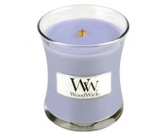 Woodwick Duftkerze im Glas, Wachs, Violett 7 x 7 x 8 cm