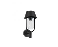 EGLO LED Außen-Wandlampe Oropos, 1 flammige Außenleuchte, inkl. Hausnummern, Wandleuchte aus Stahl und Kunststoff, Farbe: Anthrazit, weiß, IP44