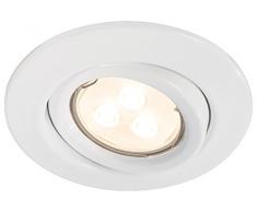 Paulmann 920.27 Quality EBL Set schwenkbar LED 3x3,5W 230V GU10 51mm Weià 92027 Einbauleuchten Einbaustrahler Spots