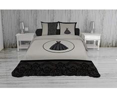 Soleil docre Anais Bettwäsche, Baumwolle, Grau, x cm, Baumwolle, grau, 260 x 240 cm